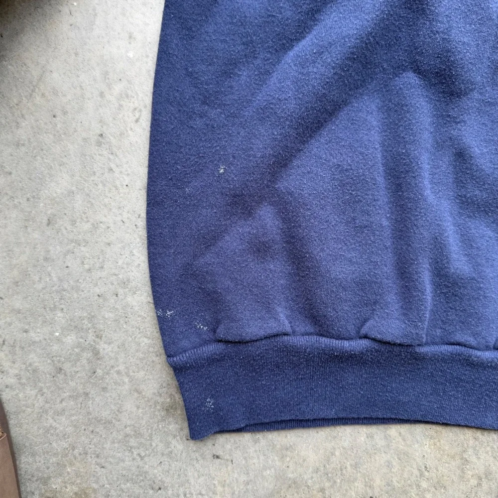 Vintage Tultex Georgetown Hoyas Sweatshirt Medium Navy Blue 90s Made in USA